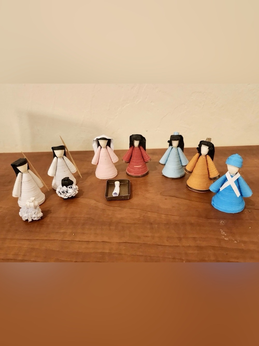 Paper Quill Quilling Nativity Cambodia World Fair Trade Cambodia